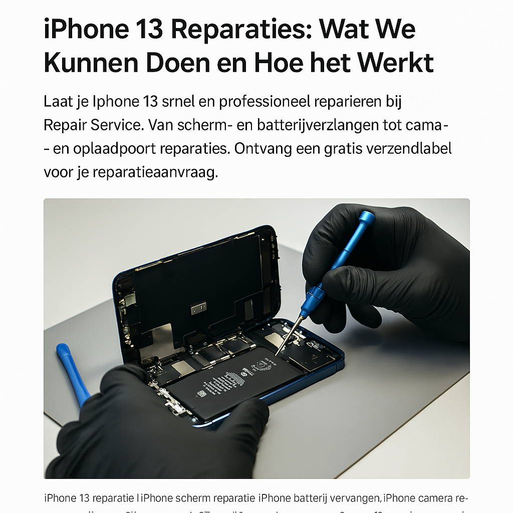 iPhone 13 Reparaties