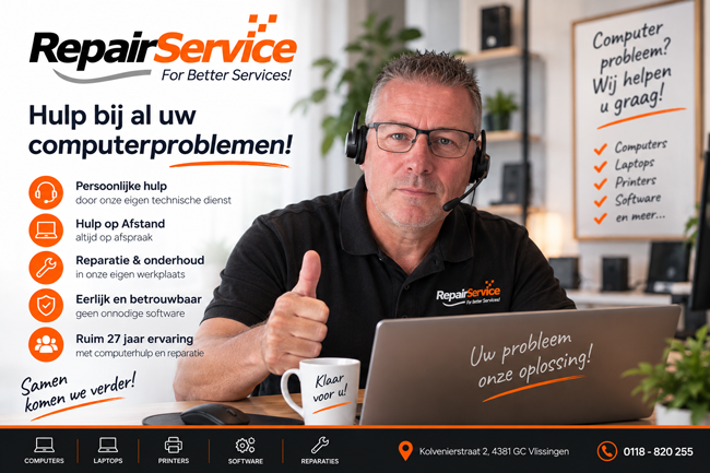 De beste service is van Repair Service